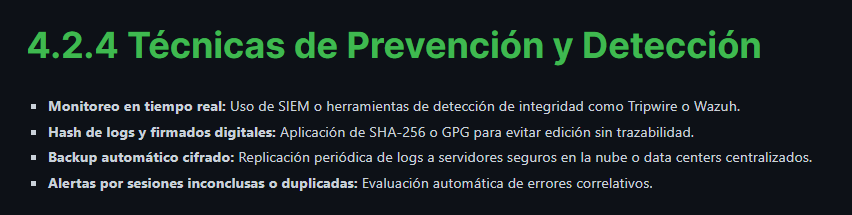 Prácticas defensivas