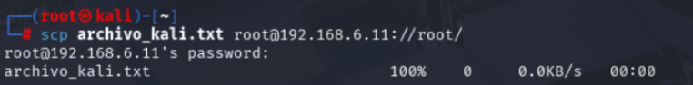 SCP de Kali a Debian