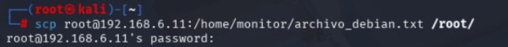 SCP de Debian a Kali