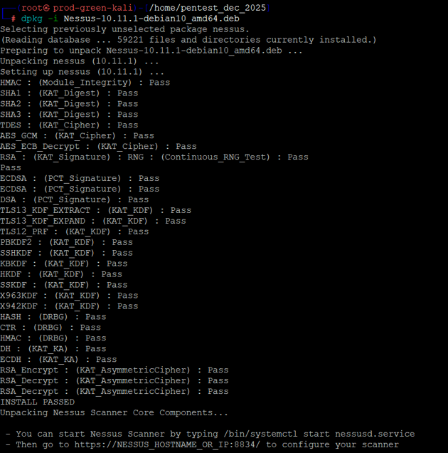 Instalación de Nessus