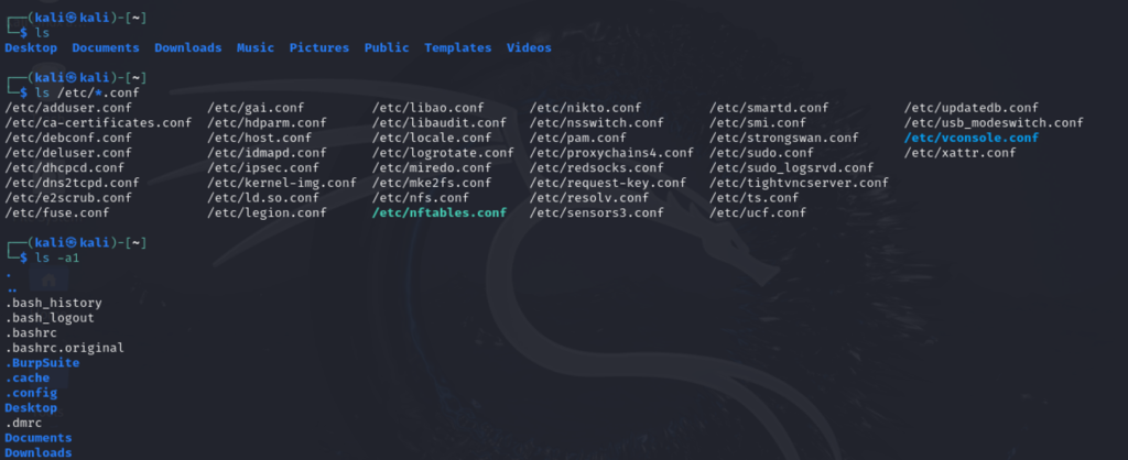 Visualización de archivos en Kali Linux